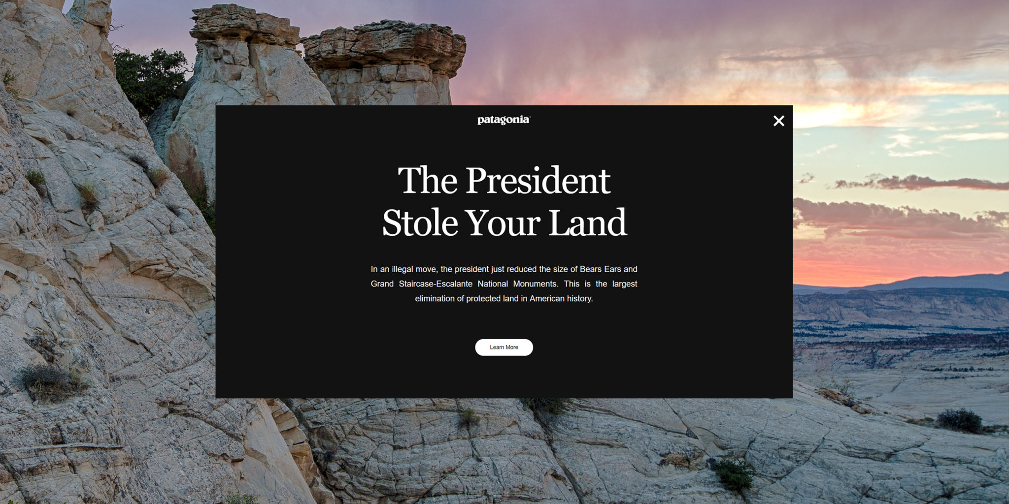 The president Stole your Land PR