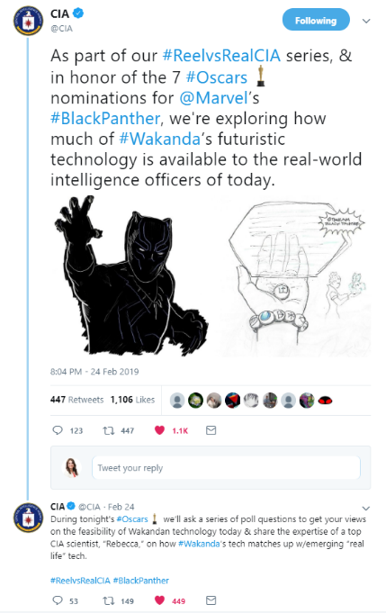 CIA black panther tweet