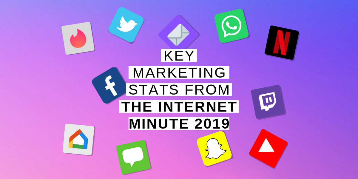 Key marketing stats from the internet minute 2019