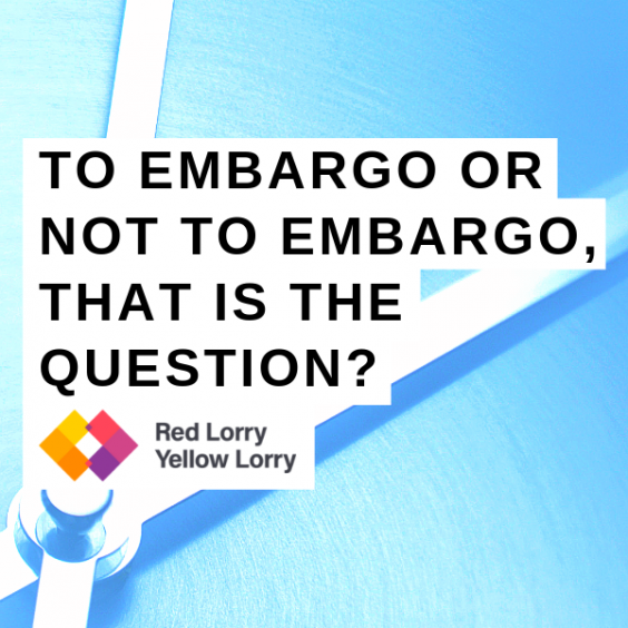 to embargo or not to embargo PR