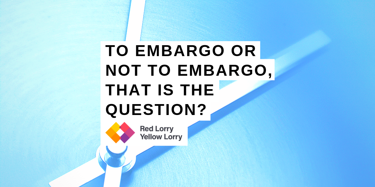 to embargo or not to embargo PR