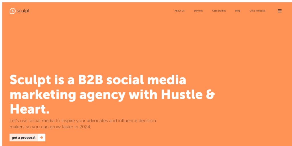 b2b marketing agency: Sculpt